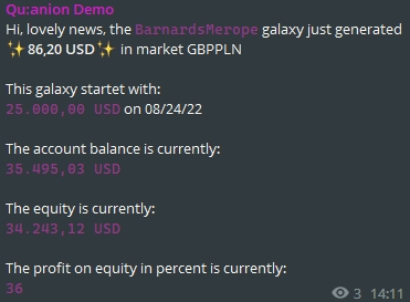 Example of a Galaxy monitoring notification
